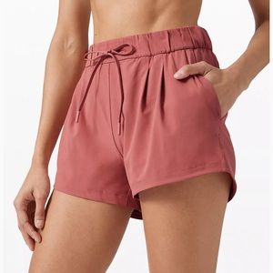 lululemon stroll at sundown shorts (cherry tint)